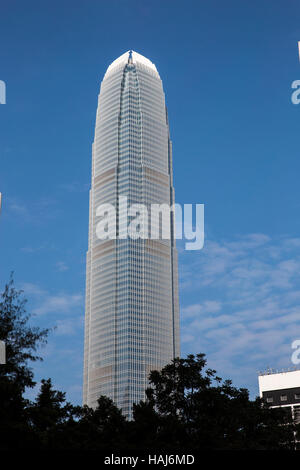 L'International Finance Centre II au premier plan, Hong Kong, Chine Banque D'Images