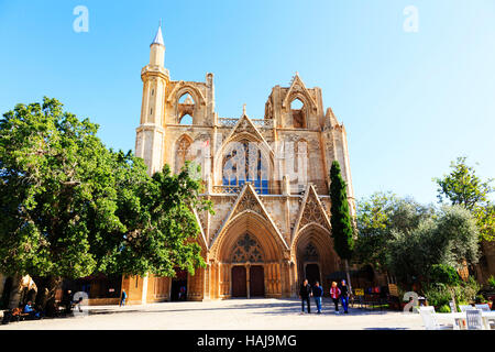 La mosquée Lala Mustafa Pasa Camil, Famagusta, Ammochostos, Chypre du Nord Banque D'Images