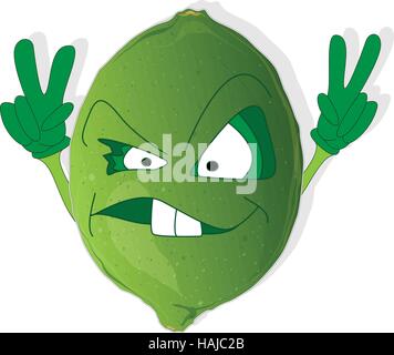 Cartoon caractères légumes illustration isolé Illustration de Vecteur