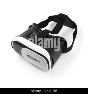 Casque de réalité virtuelle isolé sur fond blanc Banque D'Images