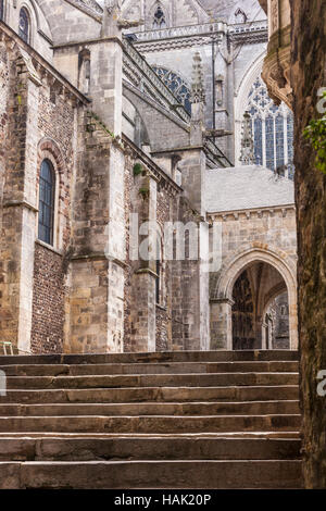 La Cathédrale Saint Julien au Mans, France ? Banque D'Images