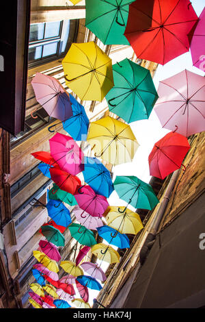 Flottant parapluies Banque D'Images