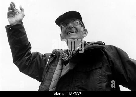 AJAXNETPHOTO. 11ème juin, 1960. PLYMOUTH, en Angleterre. OSTAR 1960 - - course en solitaire - SPONGIEUSE III SKIPPER Francis Chichester (Royaume-Uni) - GAGNANT PHOTO :©WESTERN MORNING NEWS/AJAX REF:CHICHESTER  1960 04 Banque D'Images