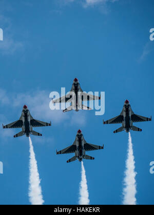 United States Air Force Thunderbirds, Rocky Mountain Air Show, Réservoir, Aurora, Aurora, Colorado. Banque D'Images