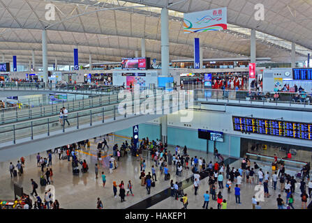 L'aéroport international de Hong Kong Chine Banque D'Images