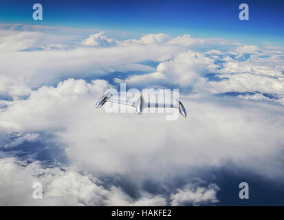 Voir l'approche de l'OVNI Banque D'Images