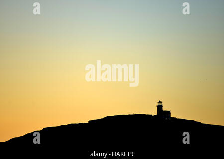 Belle Tout phare, près de Beachy Head, sur la falaise de craie du Parc National des South Downs. Banque D'Images