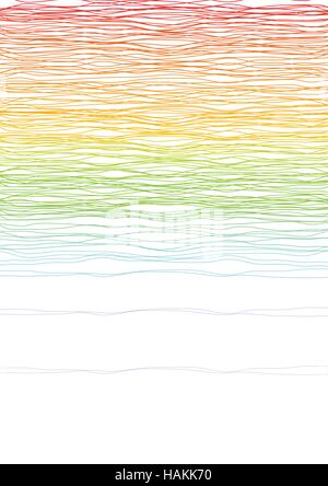 Lignes abstraites aux couleurs vives. Arc-en-ciel lumineux vecteur conception threads Illustration de Vecteur