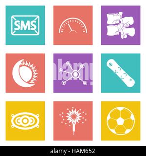 Les icônes de couleur pour la conception Web et d'applications mobiles fixés 40. Vector illustration. Illustration de Vecteur