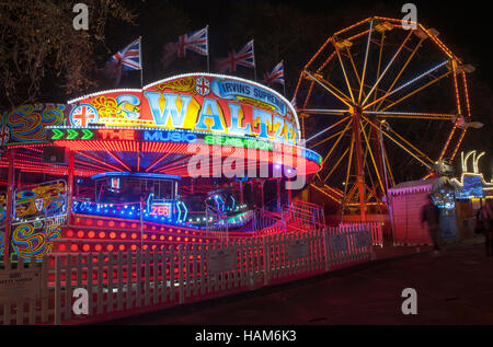 Foire au Winter Wonderland, Hyde Park, London, England, UK. Banque D'Images