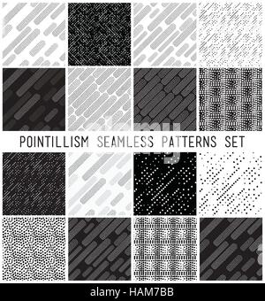 Les modèles sans couture géométrique linéaire Vector set Illustration de Vecteur