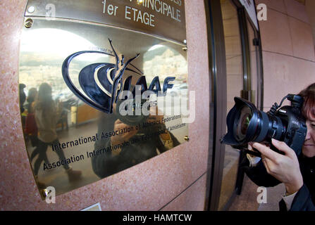 Monte Carlo, Monaco. 06Th Dec 2016. Monaco, Monte Carlo - 1 décembre 2016 : Siège de l'entrée du bureau de l'IAAF | Verwendung weltweit/alliance photo Credit : dpa/Alamy Live News Banque D'Images