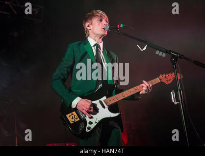 Bournemouth, Royaume-Uni. 09Th Dec 2016. Kula Shaker live à l'O2 Academy Bournemouth Crédit : Charlie Raven/Alamy Live News Banque D'Images