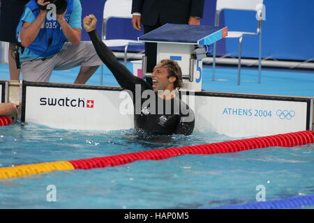 IAN THORPE AUSTRALIE Athènes Grèce 16 Août 2004 Banque D'Images