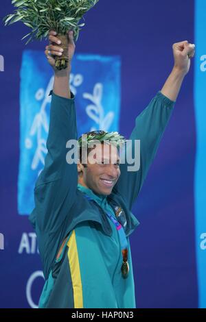 IAN THORPE AUSTRALIE Athènes Grèce 16 Août 2004 Banque D'Images