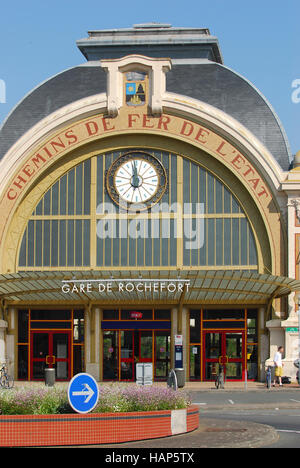 Gare à Rochefort, Charente Maritime, France, Europe Banque D'Images