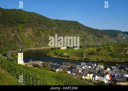 Bremm en Moselle Banque D'Images