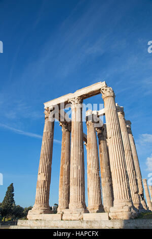 Athènes - l'Olympieion (Temple de Zeus) Banque D'Images