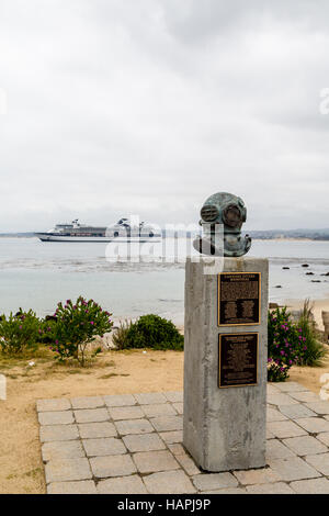 Le Cannery Row Diver Memorial à Monterey, en Californie Banque D'Images