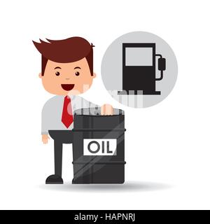 L'industrie de l'huile d'affaires de l'essence station vector illustration eps 10 Illustration de Vecteur