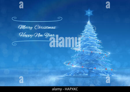 "Joyeux Noël et Bonne Année" conception de fête Banque D'Images