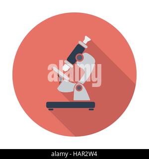 Microscope. L'icône de couleur unique. Vector illustration. Illustration de Vecteur
