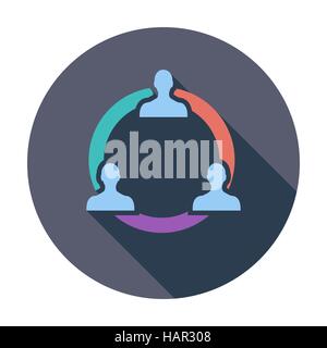 Réseau. L'icône de couleur unique. Vector illustration. Illustration de Vecteur