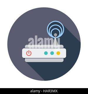 Routeur. L'icône de couleur unique. Vector illustration. Illustration de Vecteur