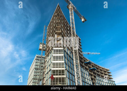 La construction d'un Park West à Liverpool Banque D'Images