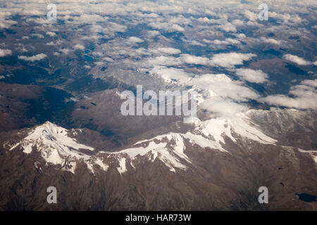 Sommets vue depuis l'avion Banque D'Images