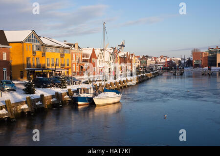 Winterliches Husum - ganz bunt Banque D'Images