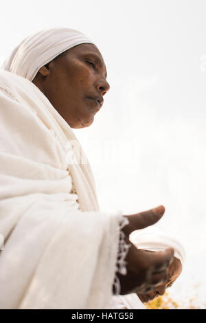 Ethiopian Jewish festival appelé Siged a lieu à Jérusalem, Israël Banque D'Images