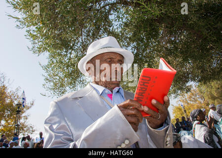 Ethiopian Jewish festival appelé Siged a lieu à Jérusalem, Israël Banque D'Images