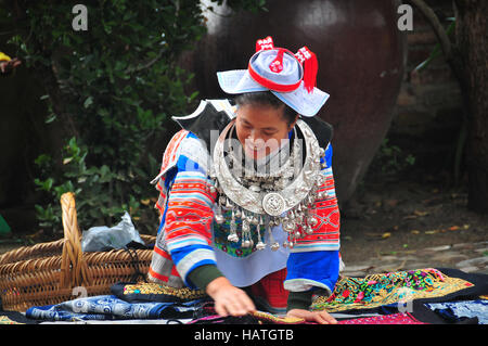 Matang Gejia Village Dong et son peuple dans la province du Guizhou en Chine sont une destination culturelle intéressante pour les touristes. Banque D'Images