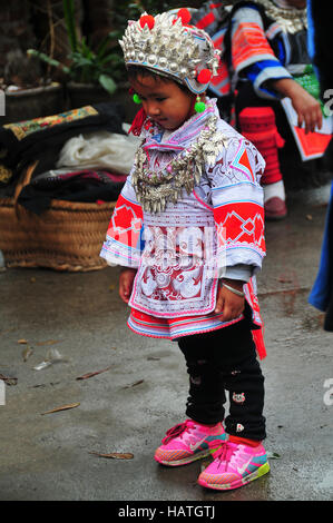 Matang Gejia Village Dong et son peuple dans la province du Guizhou en Chine sont une destination culturelle intéressante pour les touristes. Banque D'Images