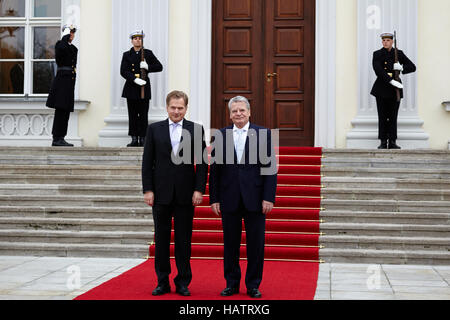 Le Président finlandais Niinistö visites allemagne Banque D'Images