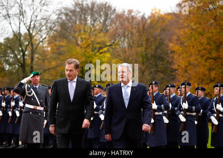 Le Président finlandais Niinistö visites allemagne Banque D'Images