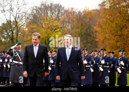 Le Président finlandais Niinistö visites allemagne Banque D'Images