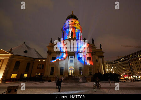 Gendarmenmarkt 50 ans Traité de l'Elysée Banque D'Images