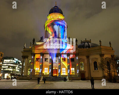 Gendarmenmarkt 50 ans Traité de l'Elysée Banque D'Images