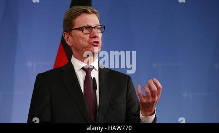 John Kerry rencontre FM Allemand Westerwelle. Banque D'Images