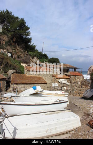 Village de pêcheurs de Cala de Deia Banque D'Images