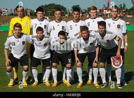 U 18 de l'Équipe nationale de football Banque D'Images