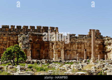 Grande cour - Baalbek, Liban Banque D'Images