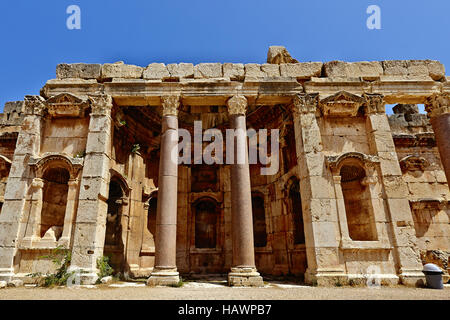 Grande cour - Baalbek, Liban Banque D'Images