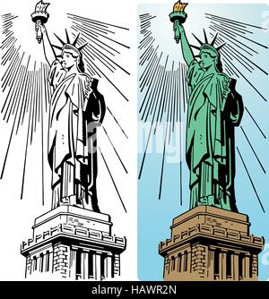 La Statue de la Liberté Illustration de Vecteur