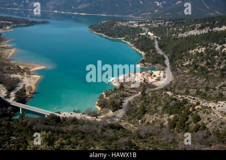 Lac de Sainte Croix, Haute Provence, France Banque D'Images