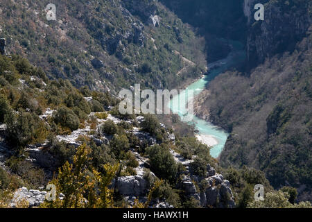 Les Gorges du Verdon, Haute Provence, France Banque D'Images