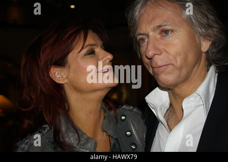 La chanteuse Andrea Berg avec Uli Ferber Banque D'Images