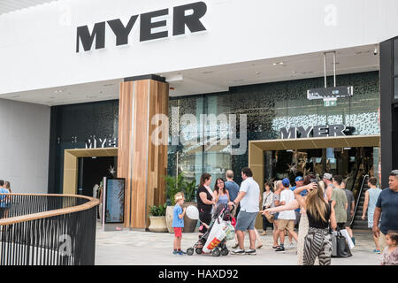 Grand magasin Myer récemment rénové dans Westfield warringah mall, une partie de la stratégie d'investissement de Myer 600m, Sydney, Australie Banque D'Images